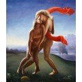 Jean Broc, Akt,  The_Death_of_Hyacinthos, handgemaltes &Ouml;lbild, gemalt nach einer Vorlage